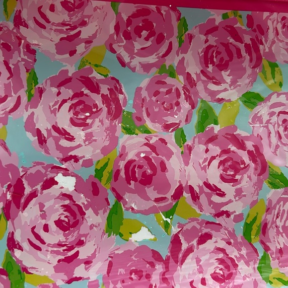 Lilly Pulitzer 12 x 8 First Impression Floral Trinket Tray Roses Jewelry Tray - Picture 16 of 17